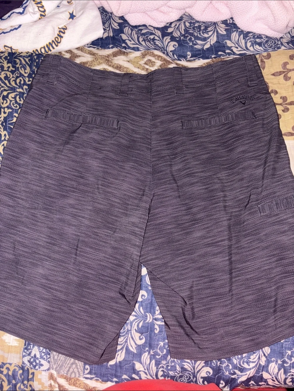 Callaway Men’s Heathered Charcoal Performance Hybrid Shorts